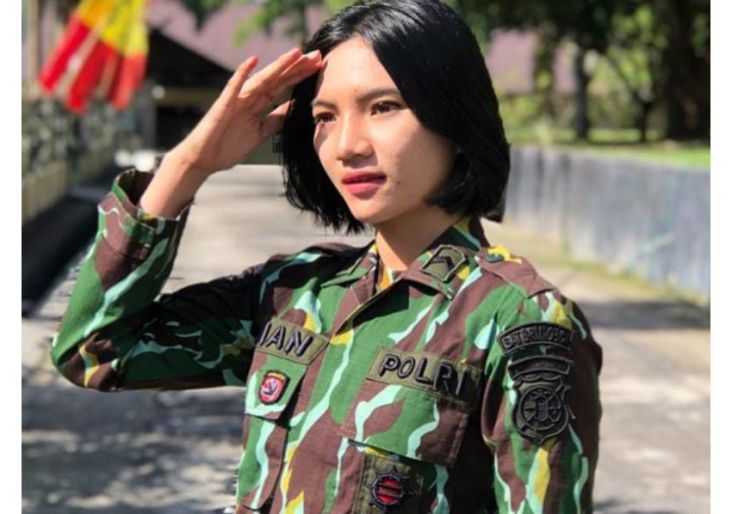 Profil Bripda Dian Asih Lestari, Polwan Cantik Anggota Korps Brimob Polri