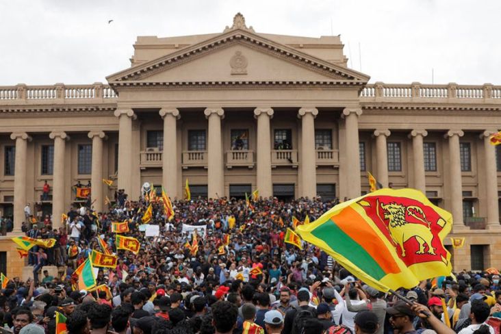 Polisi Sri Lanka Tangkap Pentolan Demo yang Gulingkan Gotabaya Rajapaksa