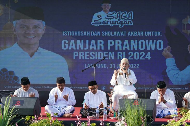 Salawat Akbar di Lampung, Ganjar Didoakan Menang Pilpres 2024