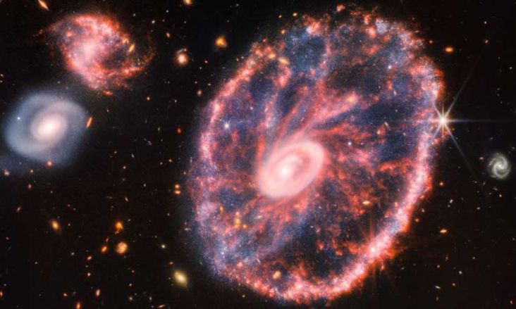 Teleskop James Webb Rekam Pembentukan Bintang-Bintang di Galaksi Cartwheel