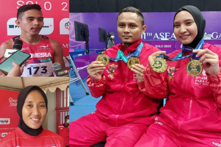 Deretan Pasangan Suami-Istri Peraih Emas untuk Indonesia di ASEAN Para Games 2022