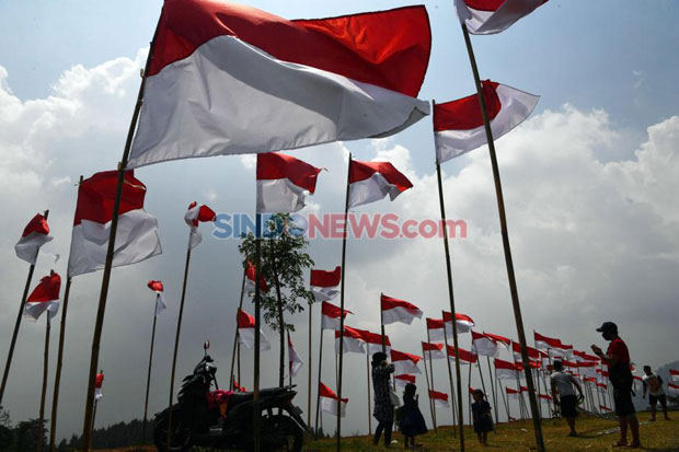 Launching Gerakan Pembagian 10 Juta Bendera Merah Putih Digelar di 3 Daerah Ini
