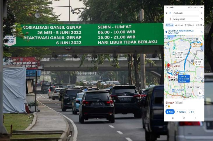 Larangan Ganjil Genap Makin Meluas, Ini Cara Menghindari Tilang Berbekal Google Maps