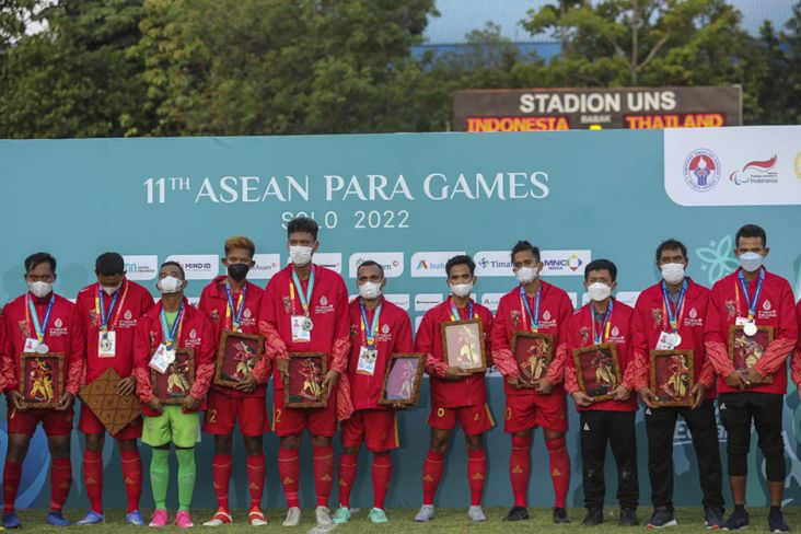 ASEAN Para Games 2022: Dikalahkan Thailand, Indonesia Raih Perak di Cabor Sepak Bola CP
