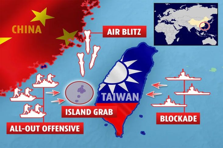 4 Cara China Duduki Taiwan: dari Blokade Hingga Serangan Kilat 48 Jam