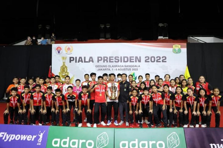 Pebulu Tangkis Muda PB Djarum Jawa Tengah Juara Umum Piala Presiden 2022