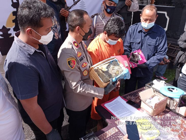 Satpam di Denpasar Tertangkap Terima Paket 1 Kg Ganja dari Napi Lapas Palembang