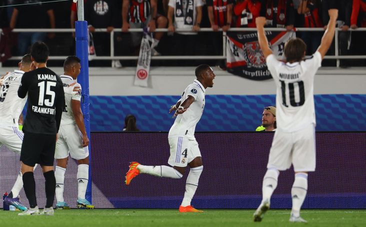 Piala Super Eropa 2022 Madrid vs Frankfurt: Los Blancos Unggul saat Jeda