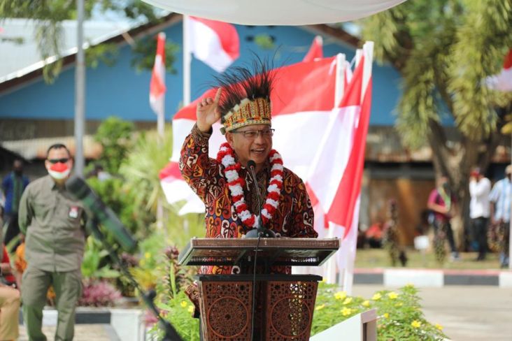 Launching Pembagian 10 Juta Bendera di Merauke, Mendagri Jelaskan Spirit Pembentukan DOB Papua