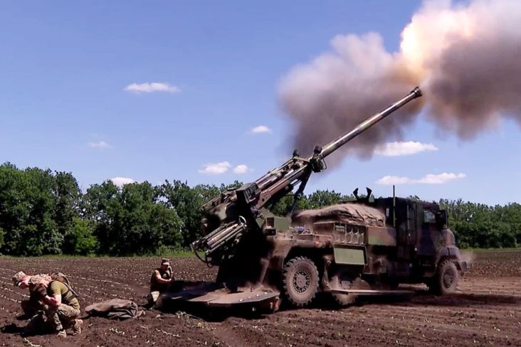 Serangan Artileri Rusia Rusak Howitzer CAESAR Prancis di Ukraina, Ini Videonya