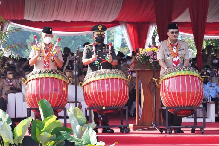 Di Depan Peserta Jambore Nasional, Jenderal Dudung Ajak Pramuka Jaga Bangunan NKRI