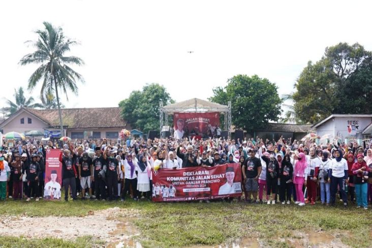 Menggelorakan Semangat Kemerdekaan, Sahabat Ganjar Gelar Jalan Sehat di Kabupaten Bogor