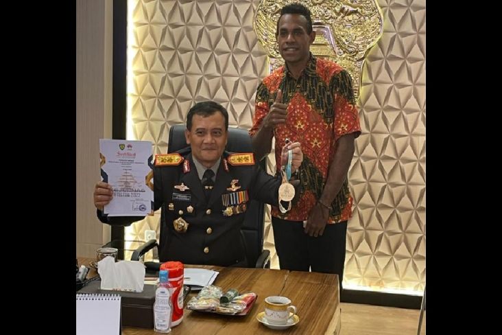 Pesan Kapolda Jateng kepada Anak Asuhnya, Atlet Atletik Berdarah Papua