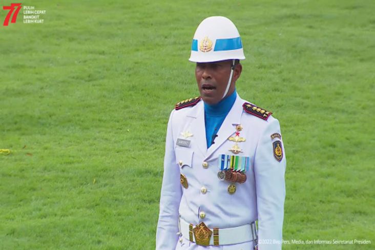 Kolonel Laut Andike Sry Mutia Jadi Komandan Upacara Detik-detik Proklamasi di Istana Negara