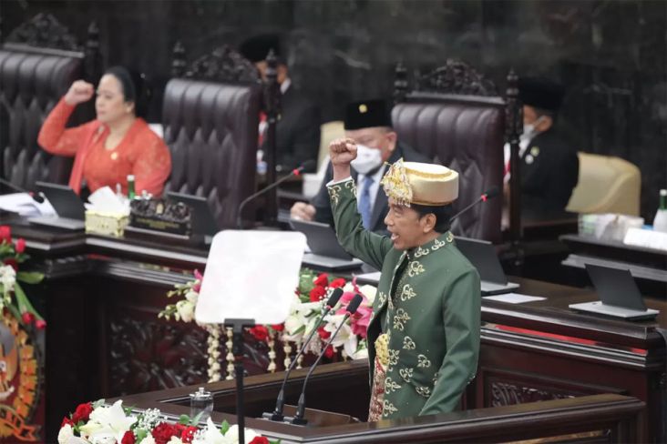 HUT ke-77 RI, Jokowi Ajak Masyarakat Bersatu Dukung Agenda Besar Wujudkan Indonesia Maju
