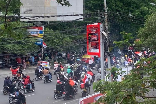 Usai Upacara HUT RI, Ratusan Siswa di Makassar Konvoi Ugal-Ugalan