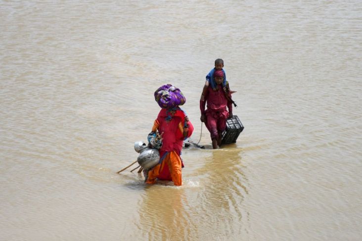 Jutaan Orang Terkena Dampak Banjir, Pakistan Umumkan Keadaan Darurat