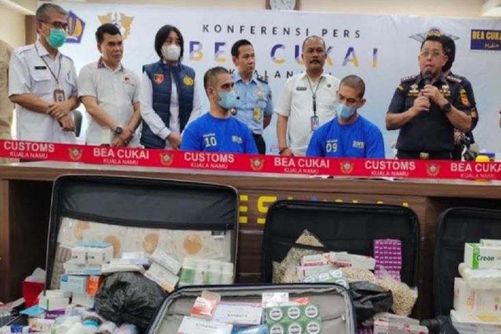 Selundupkan Narkoba, 2 Warga Malaysia Ditangkap di Bandara Kualanamu