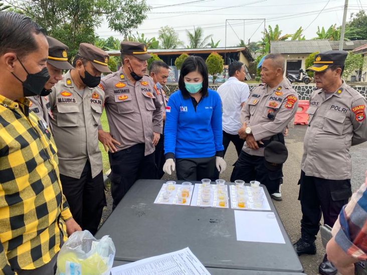 Puluhan Perwira Polres Lampung Utara Mendadak Dites Urine, Ada Apa?