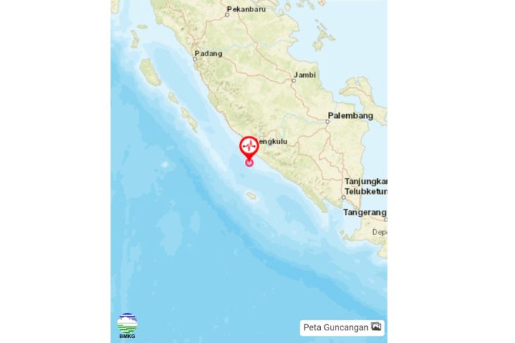 Gempa Magnitudo 5,0 Guncang Bengkulu, BMKG: Tidak Berpotensi Tsunami