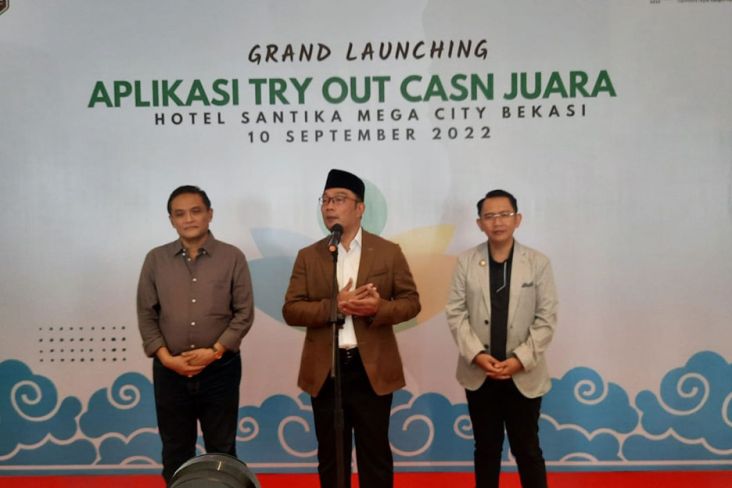 Ridwan Kamil Luncurkan Try Out CASN se-Indonesia di Bekasi