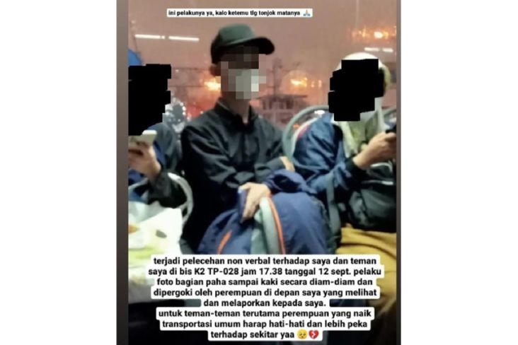 Pria Memfoto Diam-diam Paha dan Kaki Penumpang Perempuan Biskita Transpakuan Bogor