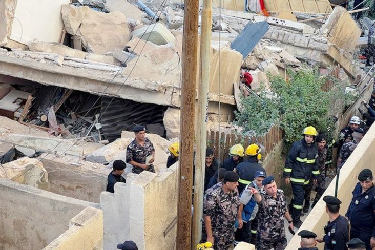 Gedung di Yordania Runtuh, 5 Tewas dan 14 Terluka