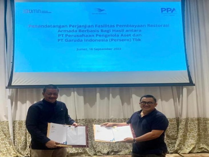 Garuda Indonesia Resmi Jalin Kerja Sama Fasilitas Pembiayaan Restorasi Armada dengan PPA