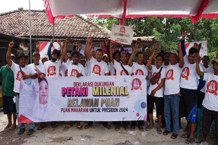 Ratusan Petani di Indramayu Serukan Dukungan untuk Puan Maharani