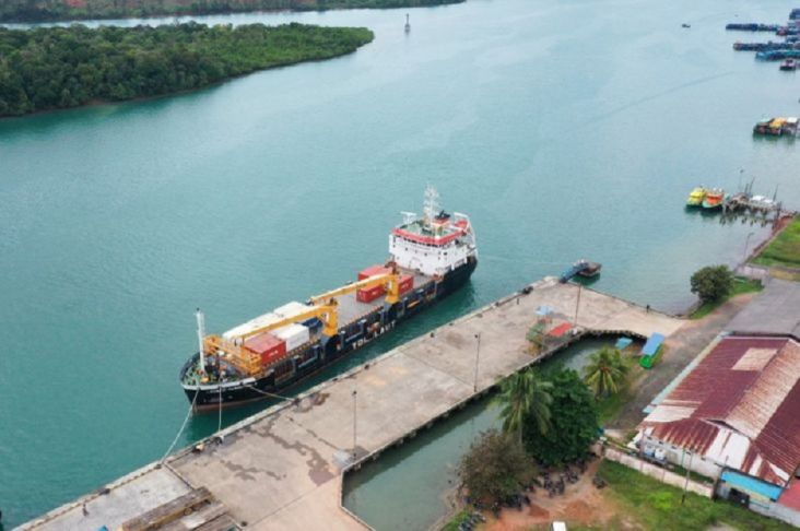 2 Tahun Vakum, Kapal Tol Laut Kembali Berlayar Angkut Logistik