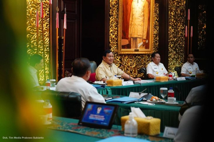 Prabowo dan Wakasad Bahas Konsep Pengelolaan Pertahanan Teritorial