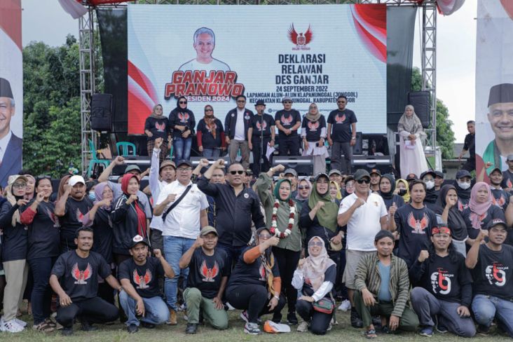 Ratusan Warga di Kabupaten Bogor Dukung Ganjar Presiden 2024