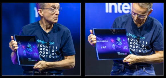 Samsung dan Intel Bikin Layar Komputer yang Bisa Diperbesar