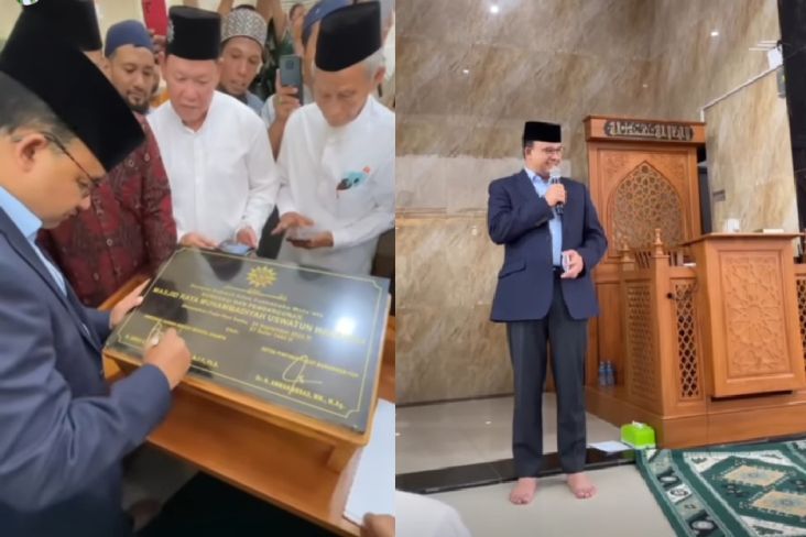 Safari Jumat Anies di Akhir Masa Jabatan, Resmikan Masjid Raya Muhammadiyah Cengkareng