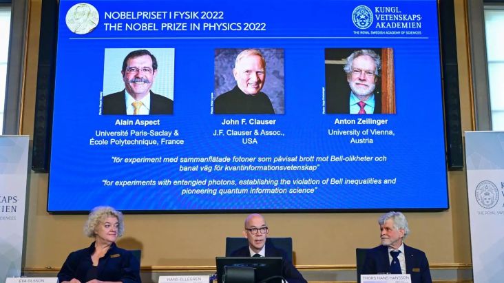 3 Pakar Raih Nobel Fisika 2022 untuk Penemuan Bidang Kuantum