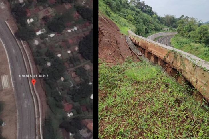 Pergeseran Tanah di Jalur Kereta Bogor-Sukabumi, Ini Jawaban PT KAI