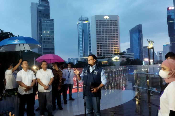 Halte Transjakarta Bundaran HI Resmi Dibuka, Anies: Tempat Ini Bisa Diakses Siapa Saja