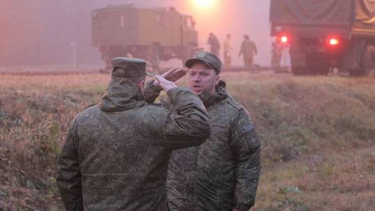 Naik Kereta, Pasukan Rusia Tiba di Belarusia