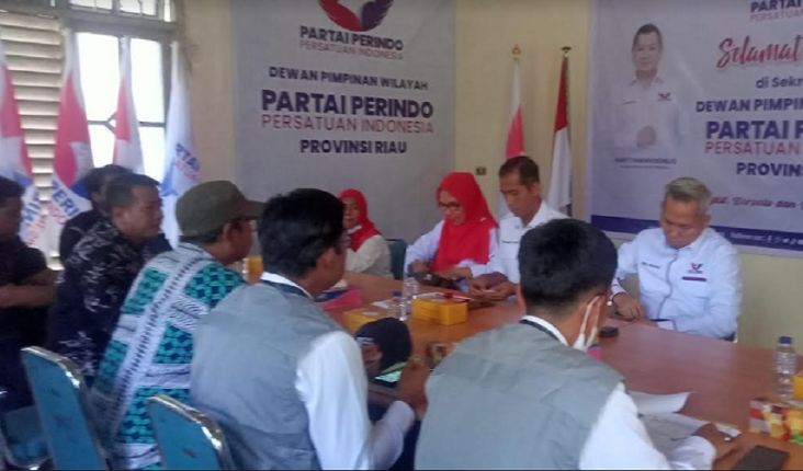 KPU Gelar Verifikasi Faktual, DPW Partai Perindo Riau Optimistis Lolos
