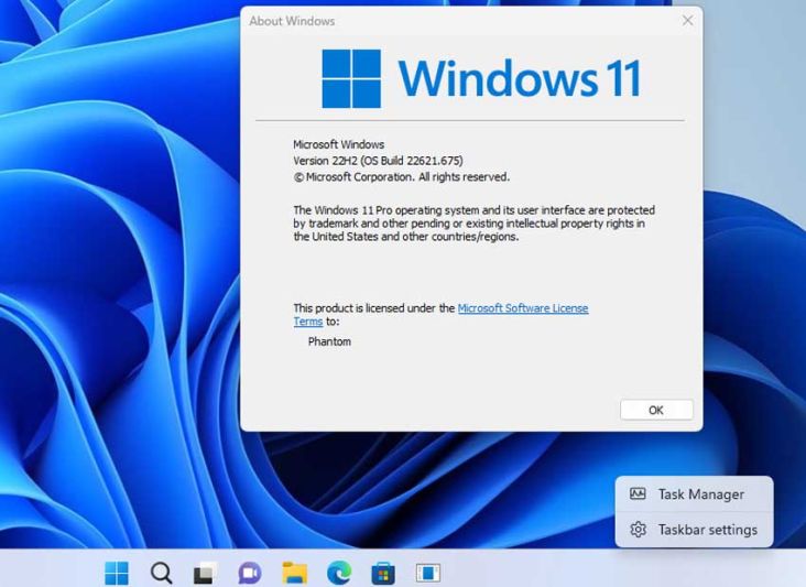 Cara Aktifkan Klik Kanan Taskbar Pada Windows 11 22H2