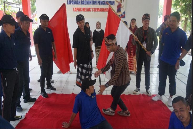 Rayakan Sumpah Pemuda, Napi Lapas Semarang Gelar Drama Teatrikal