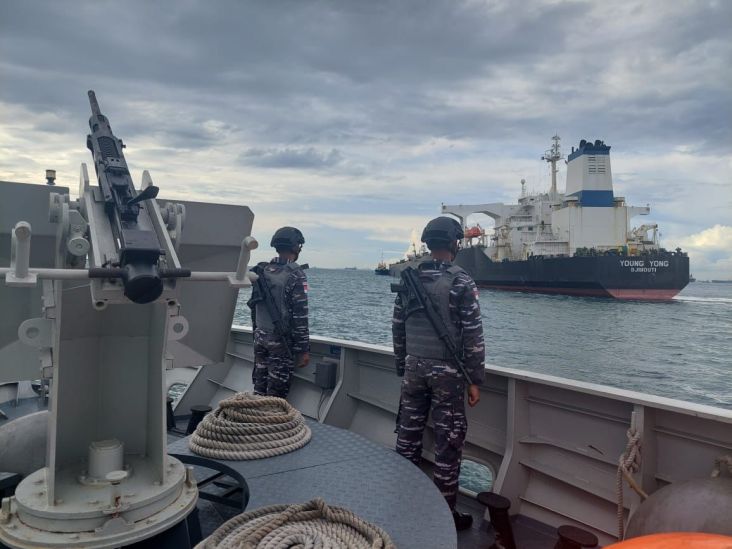 Kapal Tanker Young Yong Kandas, TNI AL Pastikan Jalur Pelayaran Selat Singapore dan Malaka Aman