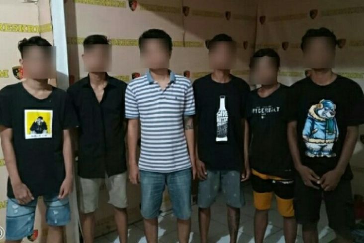 Lakukan Penganiayaan Pakai Sajam, 6 Pemuda di Manado Ditangkap Polisi