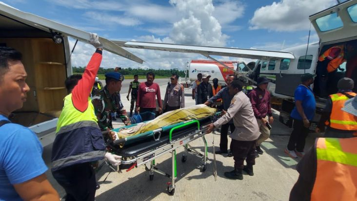 Jenazah Korban Tewas Keganasan KKB di Puncak Papua Dievakuasi ke RSUD Timika
