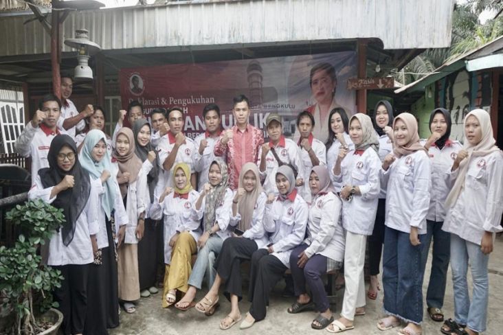 DPD Relawan Puan Bersama Wong Cilik Provinsi Bengkulu Resmi Dikukuhkan