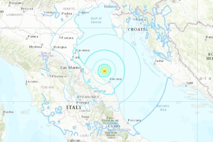 Gempa Magnitudo 5,5 Guncang Italia, Terasa di Beberapa Negara