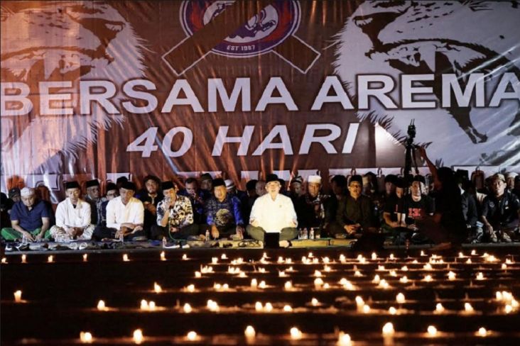 Arema FC Gelar Doa dan Tahlil Peringati 40 Hari Tragedi Kanjuruhan