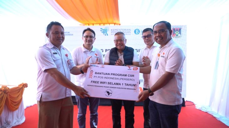 Gandeng PT Pos Indonesia, Kemendag Resmikan Digitalisasi Pasar Rakyat di Kabupaten Minahasa