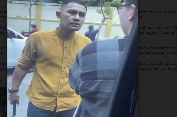 Viral, Terlibat Cekcok Pria di Surabaya Dipukul Pakai Tongkat Baseball