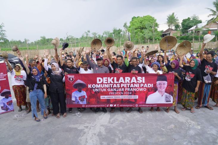 Ganjar Pranowo Dapat Dukungan Maju Pilpres 2024 dari Petani Padi
